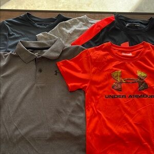 Under Armour Red Polo Shirt Casual Style